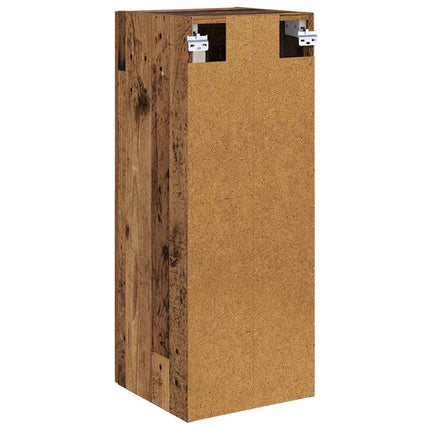 Väggskåp Gammalt trä 34,5 x 34 x 90 cm Konstruerat trä och glas