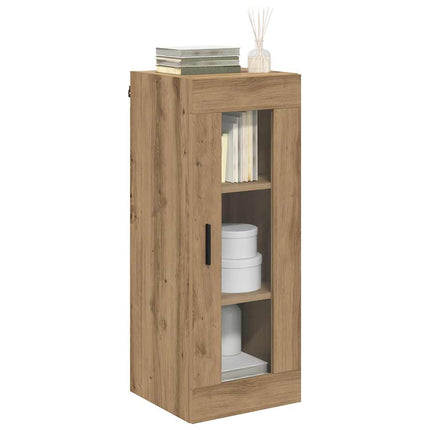 Väggskåp Artisan Ek 34,5 x 34 x 90 cm Konstruerat trä och glas