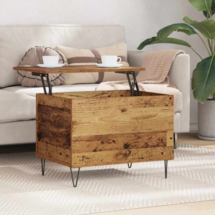 Kaffeebord Gammalt trä 60 x 44,5 x 45 cm Konstruerat trä