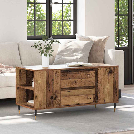 Kaffeebord Gammalt trä 102 x 44,5 x 50 cm Konstruerat trä