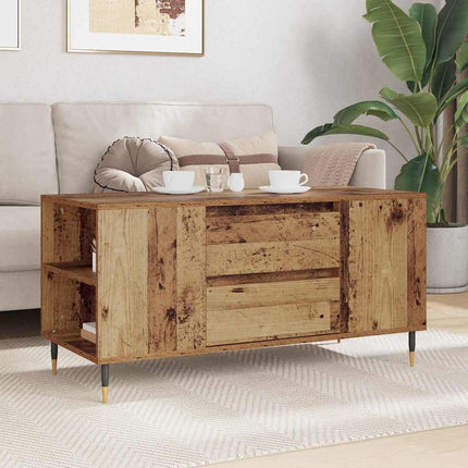 Kaffeebord Gammalt trä 102 x 44,5 x 50 cm Konstruerat trä