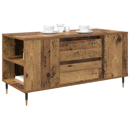 Kaffeebord Gammalt trä 102 x 44,5 x 50 cm Konstruerat trä