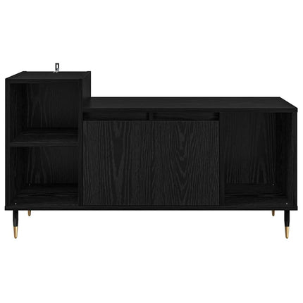 TV-skåp 100 x 35 x 55 cm Svart Ek Konstruerat trä