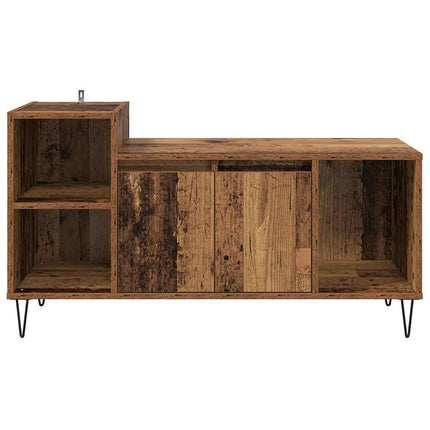 TV-skåp 100 x 35 x 55 cm Gammalt trä Konstruerat trä
