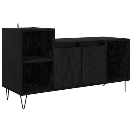 TV-skåp 100 x 35 x 55 cm Svart Ek Konstruerat trä
