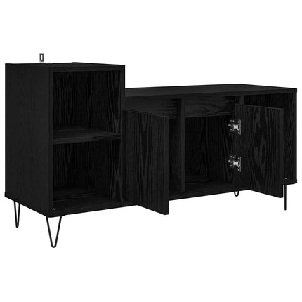 TV-skåp Svart Ek 100 x 35 x 55 cm Konstruerat trä