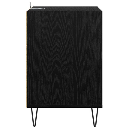 TV-skåp 100 x 35 x 55 cm Svart Ek Konstruerat trä