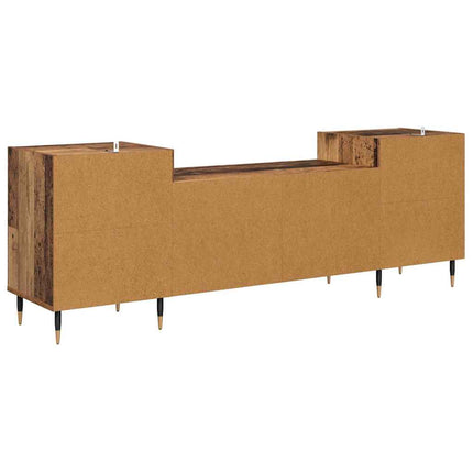TV-skåp 160 x 35 x 55 cm Gammalt trä Konstruerat trä