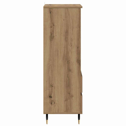 Skåp med låda Artisan Ek 40 x 36 x 110 cm Konstruerat trä