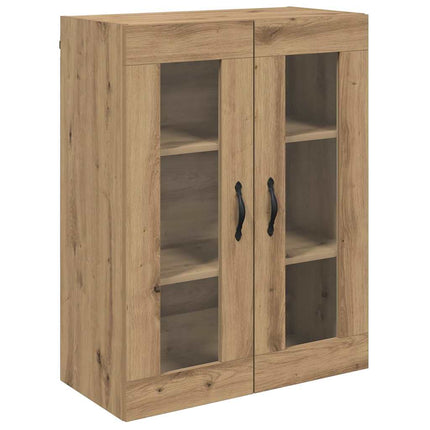 Väggskåp Artisan Ek 69,5 x 34 x 90 cm Konstruerat trä och glas