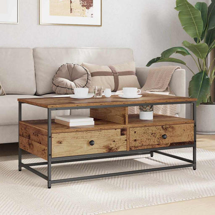 Kaffeebord Gammalt trä 100 x 51 x 45 cm Konstruerat trä