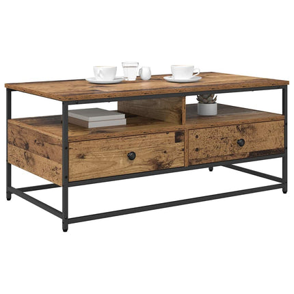 Kaffeebord Gammalt trä 100 x 51 x 45 cm Konstruerat trä