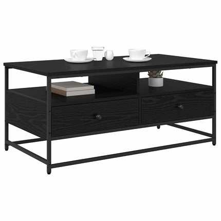 Kaffeebord Svart Ek 100 x 51 x 45 cm Konstruerat trä
