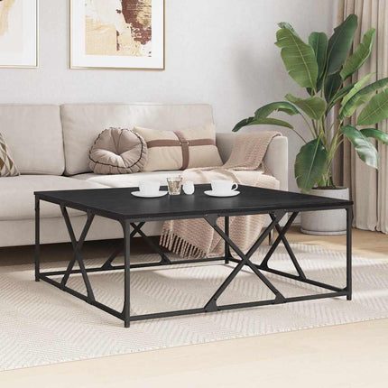 Kaffeebord Svart Ek 100 x 100 x 40 cm Konstruerat trä