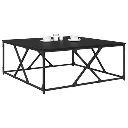 Kaffeebord Svart Ek 100 x 100 x 40 cm Konstruerat trä