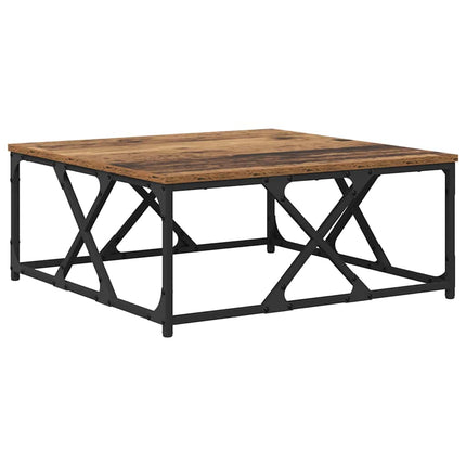 Kaffeebord Gammalt trä 70 x 70 x 30 cm Konstruerat trä