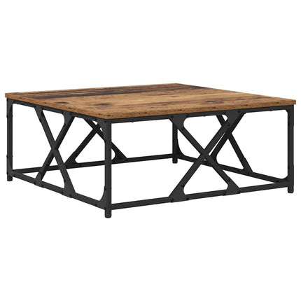 Kaffeebord Gammalt trä 70 x 70 x 30 cm Konstruerat trä