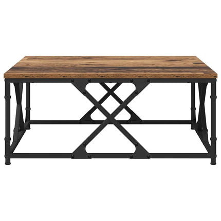 Kaffeebord Gammalt trä 70 x 70 x 30 cm Konstruerat trä