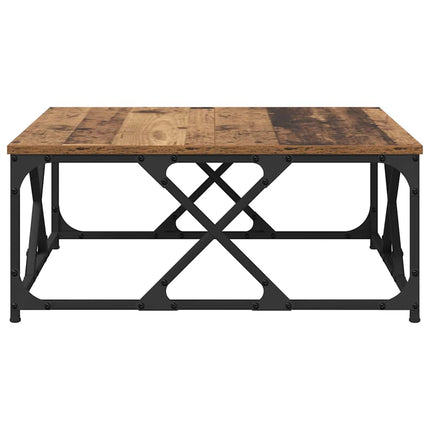 Kaffeebord Gammalt trä 70 x 70 x 30 cm Konstruerat trä