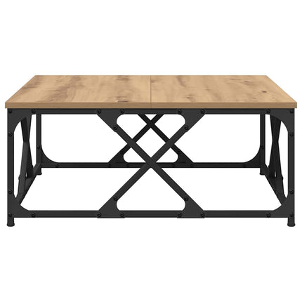 Kaffeebord Artisan Ek 70 x 70 x 30 cm Konstruerat trä
