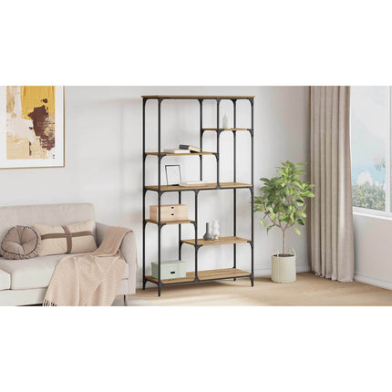Hyllsystem 5 nivåer 99 x 35,5 x 176 cm Konstruerat trä