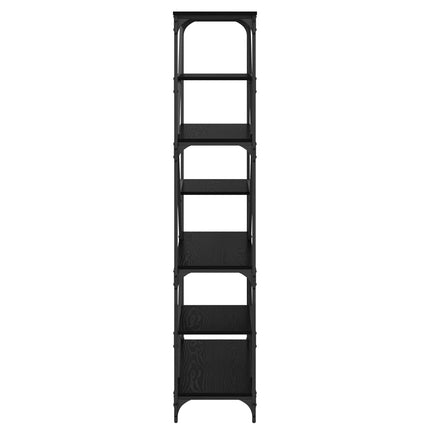 Hyllsystem Svart Ek 91 x 36 x 176 cm Konstruerat trä
