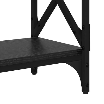 Konsolbord Svart Ek 100 x 28 x 80,5 cm Konstruerat trä