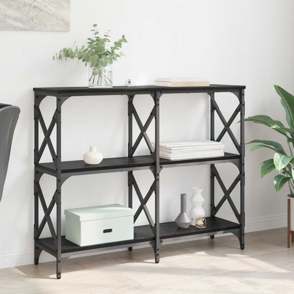 Konsolbord Svart Ek 100 x 28 x 80,5 cm Konstruerat trä