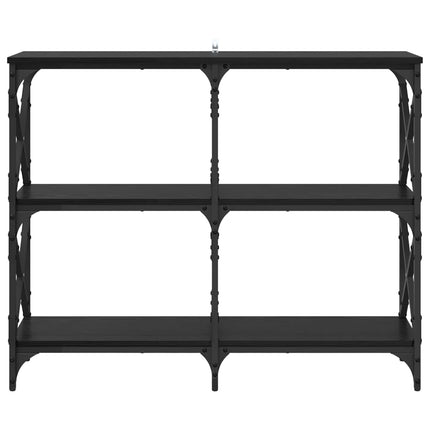 Konsolbord Svart Ek 100 x 28 x 80,5 cm Konstruerat trä