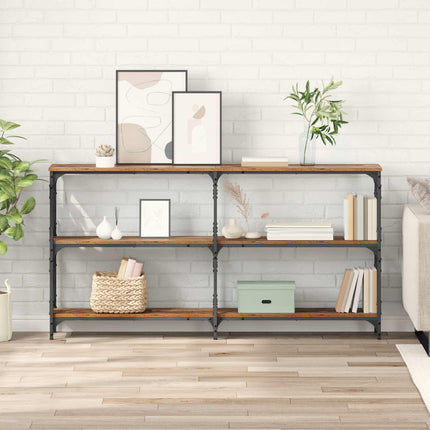 Konsolbord Gammalt trä 156 x 28 x 80,5 cm Konstruerat trä