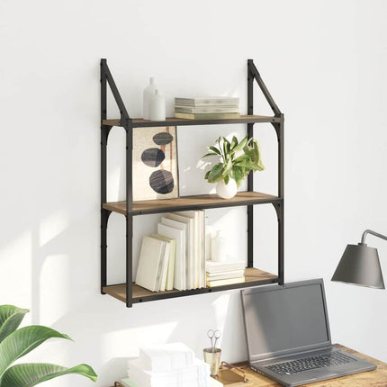 Vägg hylla Artisan Ek 60 x 21 x 78,5 cm Konstruerat trä