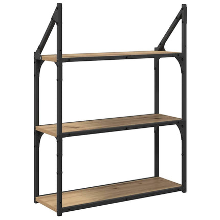 Vägg hylla Artisan Ek 60 x 21 x 78,5 cm Konstruerat trä