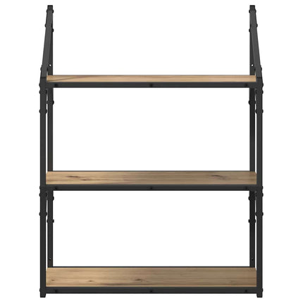 Vägg hylla Artisan Ek 60 x 21 x 78,5 cm Konstruerat trä
