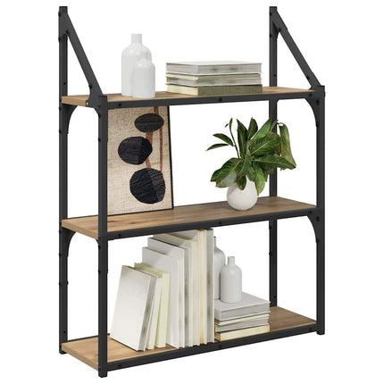 Vägg hylla Artisan Ek 60 x 21 x 78,5 cm Konstruerat trä