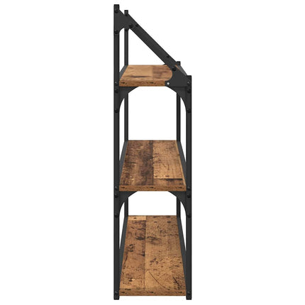 Vägg hylla Gammalt trä 80 x 21 x 78,5 cm Konstruerat trä