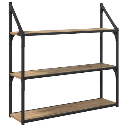 Vägg hylla Artisan Ek 80 x 21 x 78,5 cm Konstruerat trä