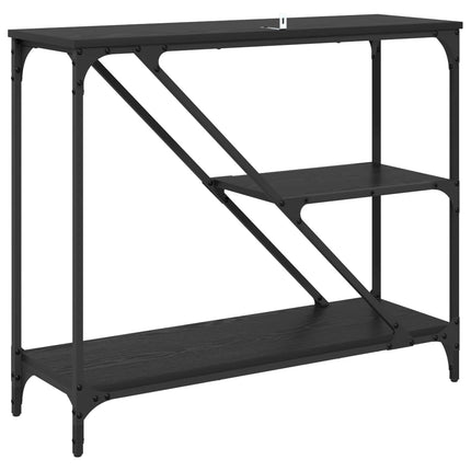 Konsolbord Svart Ek 88,5 x 30 x 75 cm Konstruerat trä