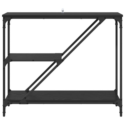 Konsolbord Svart Ek 88,5 x 30 x 75 cm Konstruerat trä