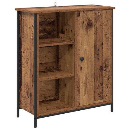 Sideboard Gammalt trä 70 x 30 x 80 cm Konstruerat trä