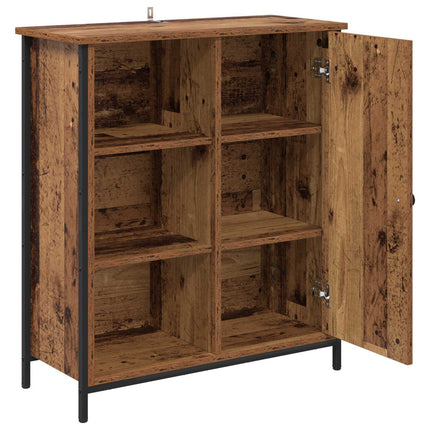 Sideboard Gammalt trä 70 x 30 x 80 cm Konstruerat trä