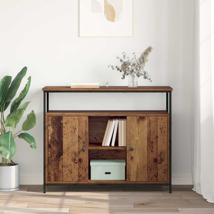 Sideboard Gammalt trä 100 x 35 x 80 cm Konstruerat trä