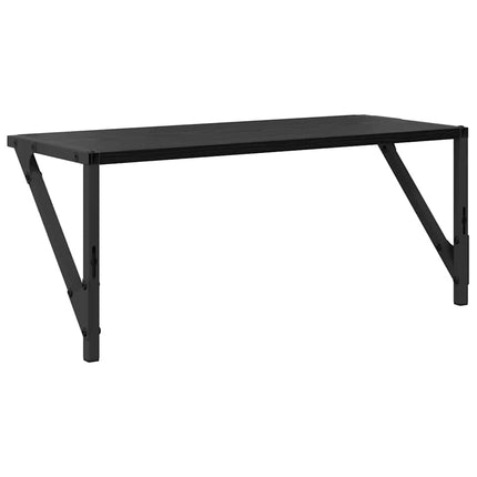 Vägg hyllor Väggmonterat 2 st Svart Ek 60 x 25 x 25,5 cm