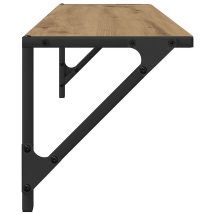 Vägg hyllor Väggmonterat 2 pcs Artisan Ek 80 x 25 x 25,5 cm