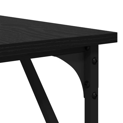 Skrivbord Svart Ek 149 x 149 x 75 cm Konstruerat trä