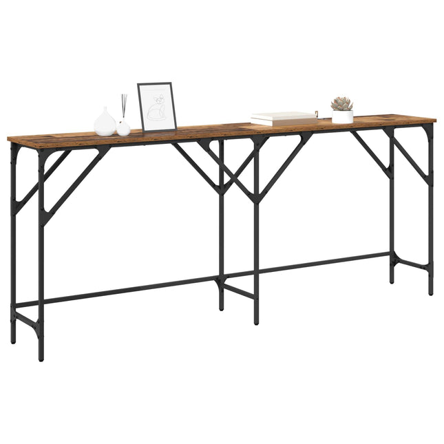 Konsolbord Gammalt trä 180 x 30 x 75 cm Konstruerat trä