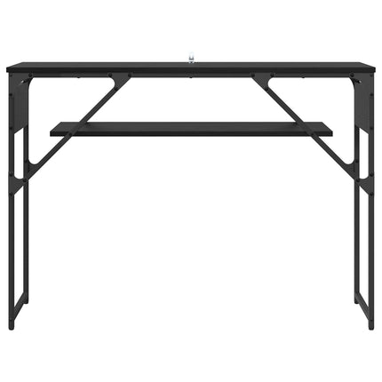 Konsolbord Svart Ek 105x30x75cm Konstruerat trä