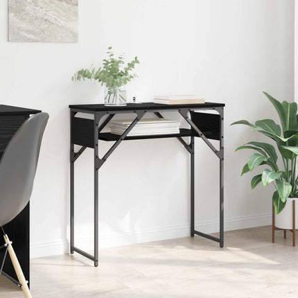 Konsolbord Svart Ek 75x30x75cm Konstruerat trä