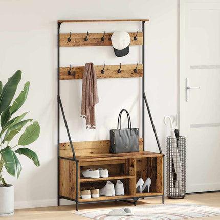 Klädhängare Gammalt trä 100 x 41 x 184 cm Konstruerat trä