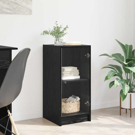 Sideboard Svart ek 35 x 37 x 76 cm Konstruerat trä
