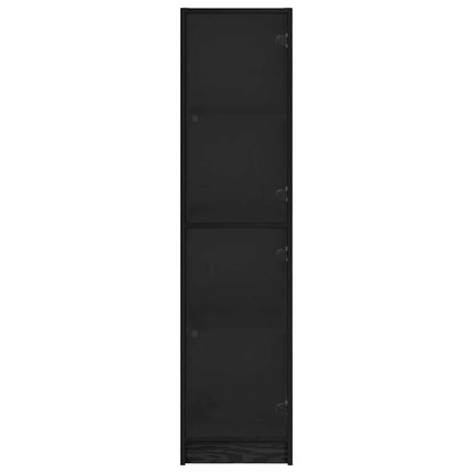 Skåp Svart Ek 35 x 37 x 142 cm Konstruerat trä